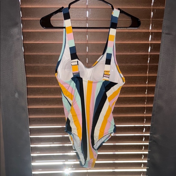 Kona Sol Colorful Striped Swimsuit - Picture 3 of 3